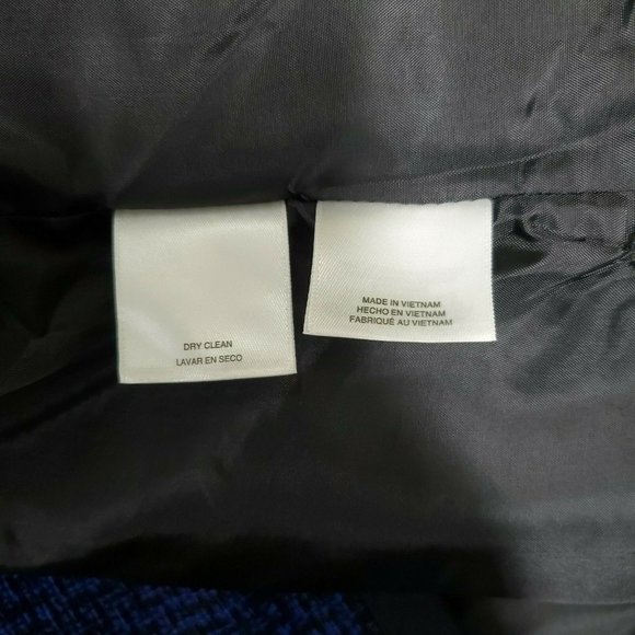 LE SUIT Sapphire Black Open Front Suit Jacket 16 - Picture 6 of 7